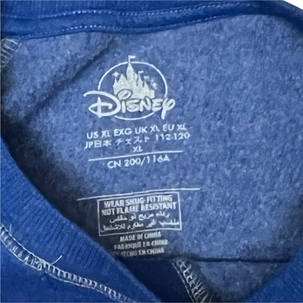 Disney World Wishes Sweatshirt Mickey Mouse Foil Jersey Ears Lounge - Picture 11 of 11
